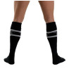 Mr B - Mister B Chaussettes hautes URBAN FOOTBALL SOCKS Noir-Blanc